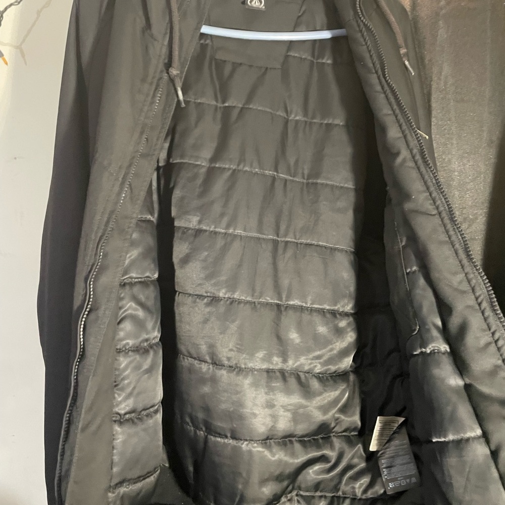 Black YKK Winter Hoodie - Picture 3 of 9